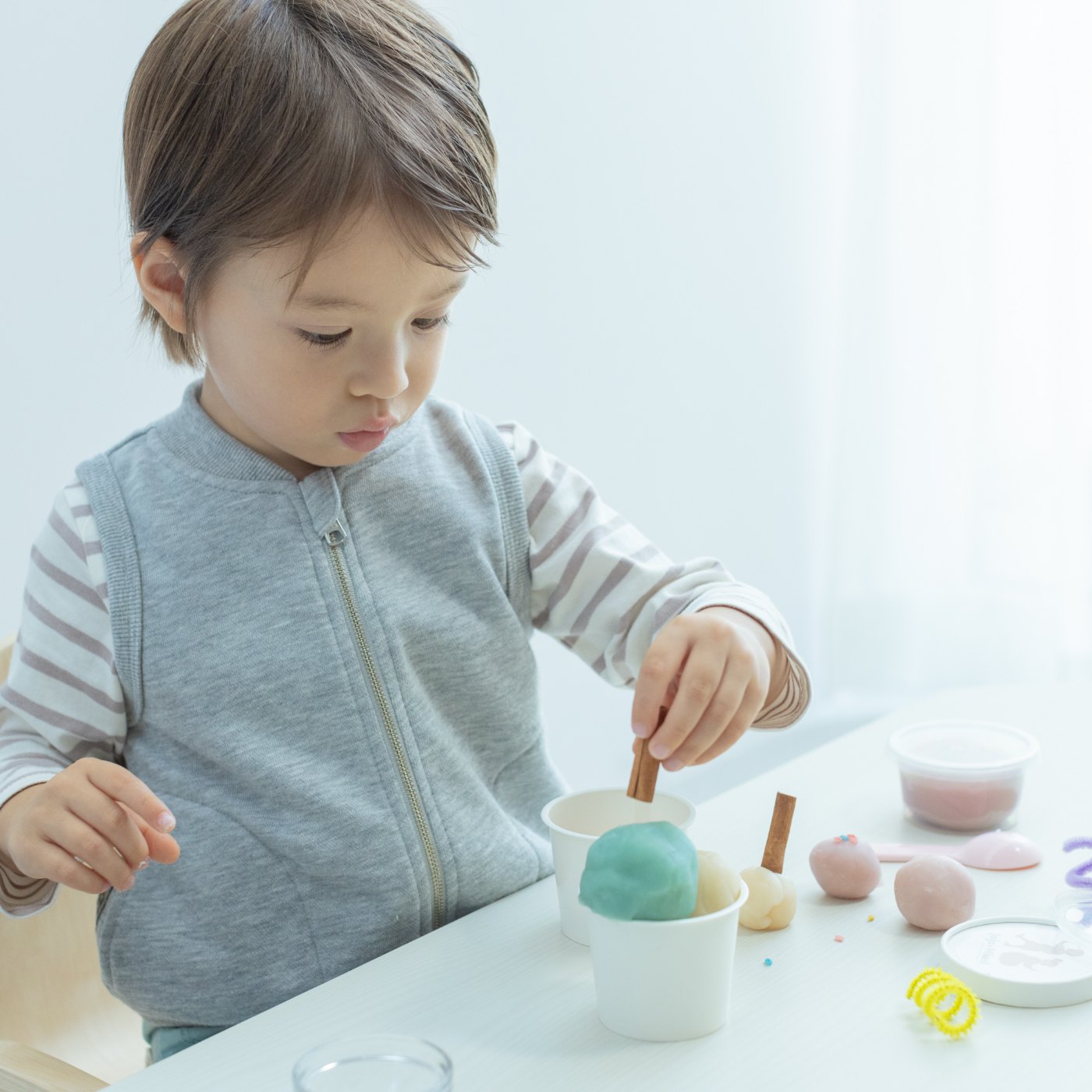 Jojo likes Mimi プレイドー アイスクリームショップキット