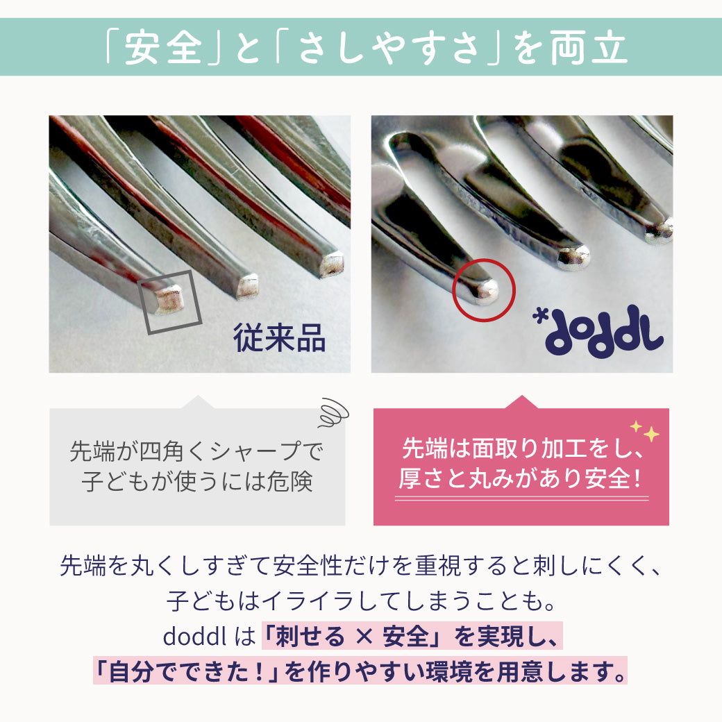 2点セット 専用 公式/正規品]doddl ドードル スプーン・フォーク 2点セット | PiQUALE